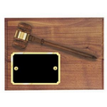 Genuine Walnut Gavel with Plate (9"x12")